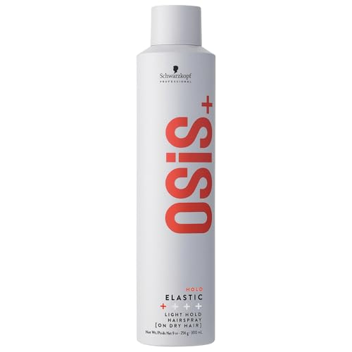 OSiS+ Elastic Light Hold Hairspray 9oz - | Heat Protection and Shine | All Hair Types