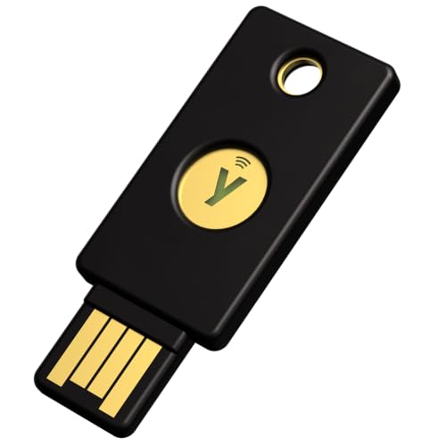 Yubico - YubiKey 5 NFC - Two-Factor authentication (2FA) Security Key, Connect via USB-A or NFC, FIDO Certified - Protect Your Online Accounts