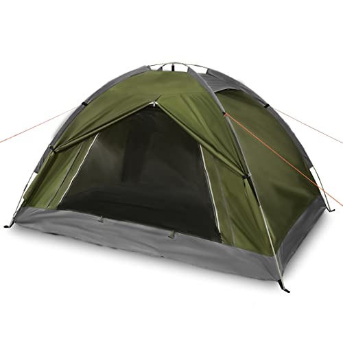 Arctic Lemmings 2 Person Tents for Camping, Waterproof Camping Hiking Tent, 7.2×5×4 Feet Lightweight Backpacking Tent (Army Green)