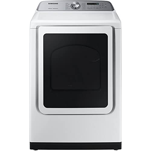 SAMSUNG DVG50R5400W 7.4 cu. ft. Gas Dryer with Steam Sanitize+ in White