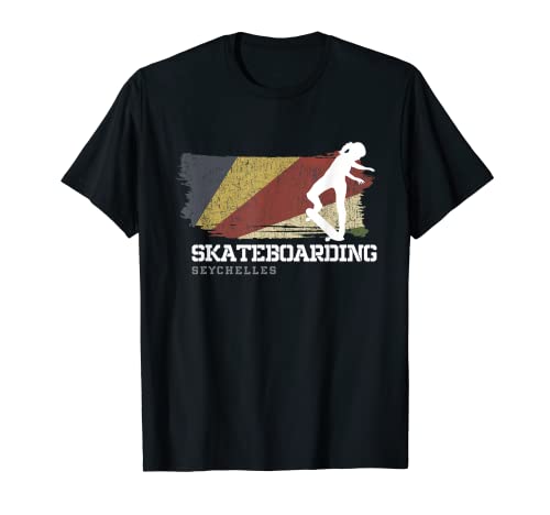 Womens Skateboarding Seychelles Extreme Sports Skater T-Shirt