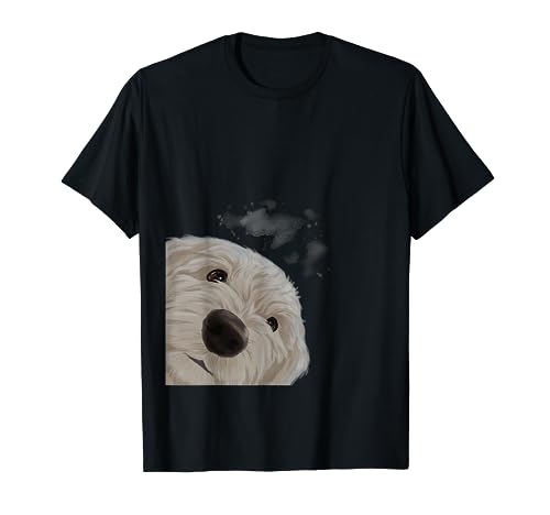 Funny Curious Dog Maltipoo T-Shirt