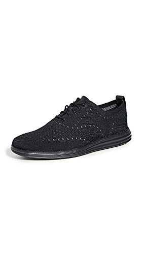 Cole Haan Men's Original Grand Knit Wing TIP II Sneaker, Black, 9.5 M US
