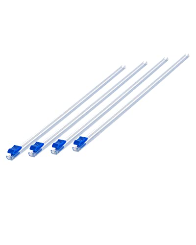 Plastic Wrap Cutter Slide Cutter - 4 Sticks Self-Adhesive Fit 12' Roll Plastic Wrap Slide Cutter for Foil Wax Paper Parchment Paper - Slide Cutter Replacement Fit Most Brands Wrap Dispenser