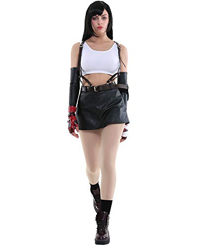 miccostumes Womens Game Cosplay Costume Outfit with Sleeves Glove Socks Bandage Piece (Medium)