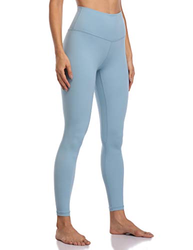 Colorfulkoala Women's Buttery Soft High Waisted Yoga Pants Full-Length Leggings (M, Ice Blue)