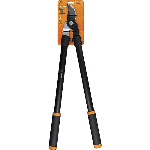 Fiskars 28' Steel Blade Garden Bypass Lopper and Tree Trimmer - Sharp Precision-Ground Steel Blade for Cutting up to 1.5' Diameter