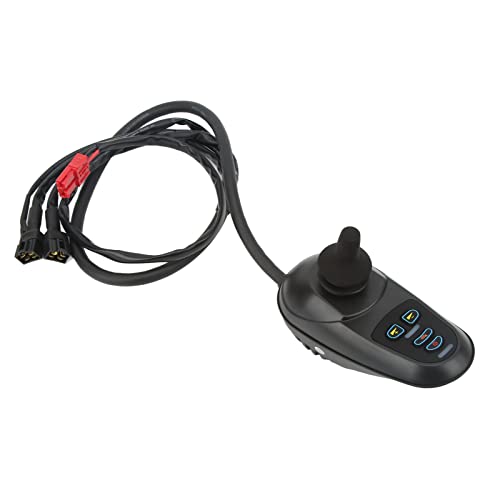 Wheelchair Joystick, DC24V Brushed Motor Controller Electric Wheel Chair Joystick Controller, 360 Degree Rotation Replacement Joystick Controller Electric Wheelchair Parts ​