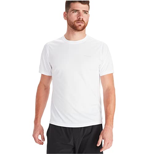 MARMOT Men's Windridge Short-Sleeve Tee | Lightweight, Breathable | White, Large