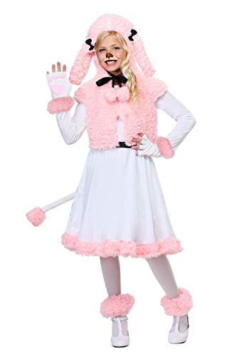 Child Pink Poodle Costume Large