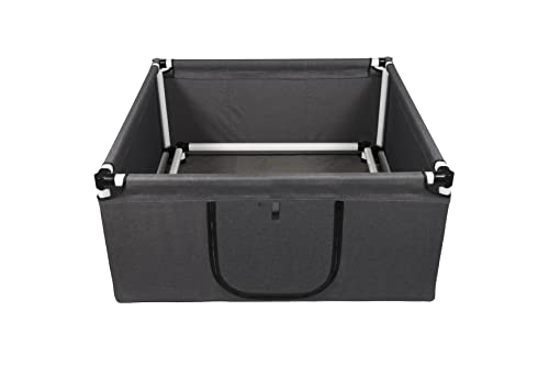 Artemis Whelping Box Handy - Portable Whelping Box - Indoor Outdoor Use Puppy Playpen, Dark Grey