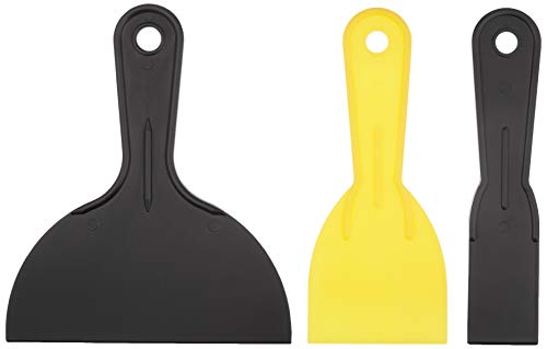 Amazon Basics Plastic Putty Knives 3-Pack: 1-1/2', 3', 6'