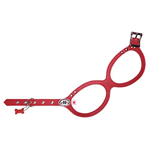 Buddy Belts Harness Pebble Grain Red - Premium Edition (2.5)