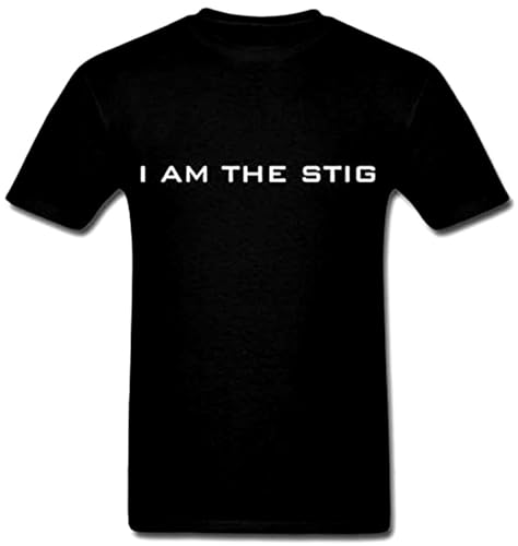I Am The Stig Black Casual Top Comfortable Men T-Shirt Short Sleeve Top Tee Black