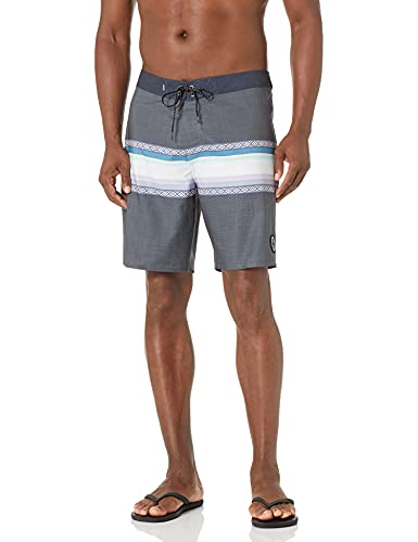 Quiksilver Men's Standard Surfsilk Stretch 19 Inch Boardshort Swim Trunk, Tarmac, 38