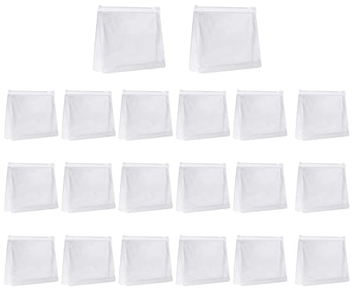 sansheng 20 Pack Mini Clear Organizer Pouches，Mini Clear Makeup Bag，Small PVC Transparent Cosmetic Organizer Bag