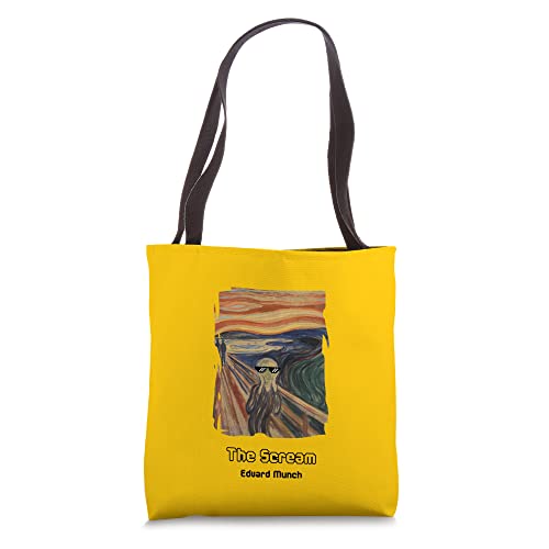 The Scream with Sunglasses by Edvard Munch Tote Bag