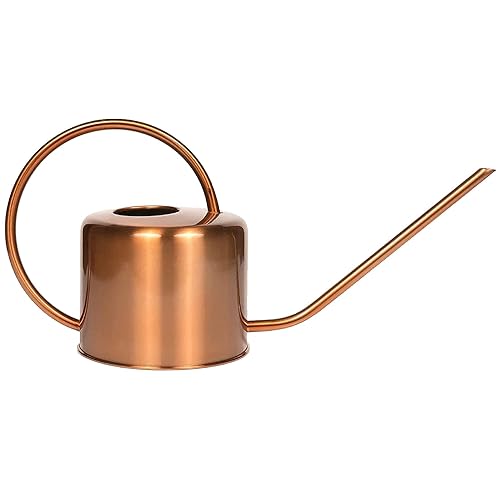 Homarden 40oz. Copper-Colored Indoor Plant Watering Can - Ergonomic Long Spout Design for Precision - Rust-Resistant, Ideal for Garden & Outdoor Use, Perfect Plant Care Companion