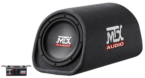 MTX Road Thunder RT8PT 8 240 Watt Powered Subwoofer in Vented/Ported Bass Tube