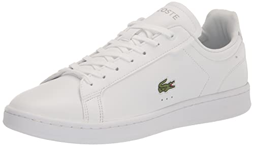 Lacoste Mens Carnaby Sneaker, White Pro, 9 US