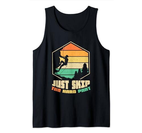 Just skip the hard part - Bolder Bouldering Rock Climber Tank Top