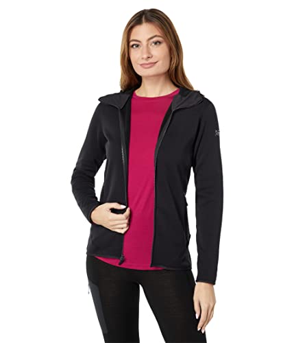 Arc'teryx Kyanite Hoody Women's | Durable Stretch Fleece Layering Hoody | Black, X-Large