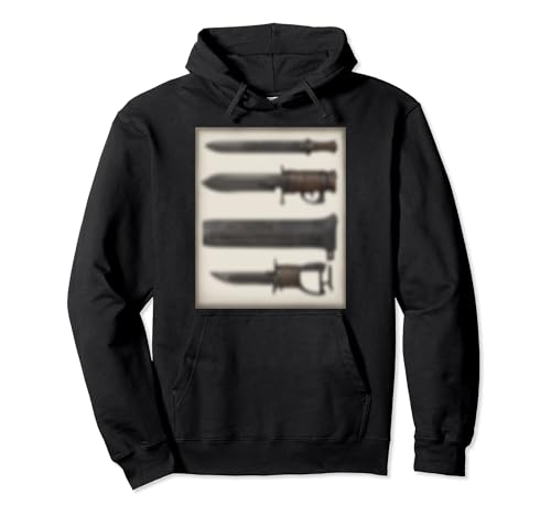 M9 Multi-purpose Bayonet Knife Design Pullover Hoodie