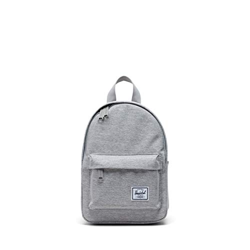 Herschel Classic Mini Backpack, Light Grey Crosshatch, One Size