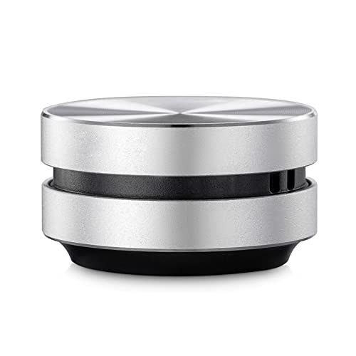 Docooler Bone Conduction Speaker, Turn Anything into Speaker, Small Humbird Speaker, Wireless Speaker Stereo Bass Sound Creative Portable Speaker, Built-in Mic Sound for Home,Outdoor (Silver 1 Pack)