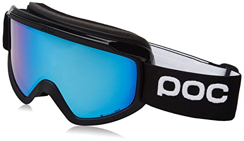 POC Opsin Clarity Comp - Optimal Ski Goggles for Skiers and Snowboarders with Great Field of View for Competitions, Uranium Black/Spectris Blue