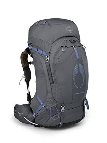 Osprey Aura AG 65L Women's Backpacking Backpack, Tungsten Grey, WXS/S