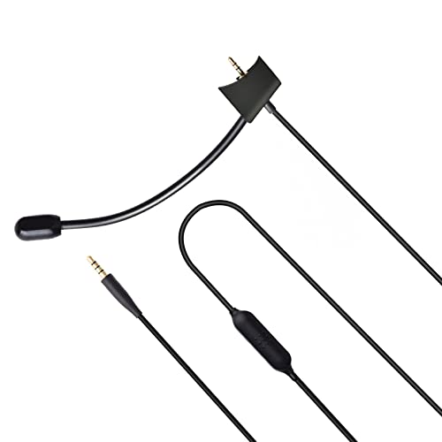 Koffmon QC35II Boom Microphone Cable Upgrade Replacement Cord with Mic Mute Control Auxiliary Cable Compatible with QuietComfort 35&QC35 II Headphones for PS4 Xbox One PS5-4ft