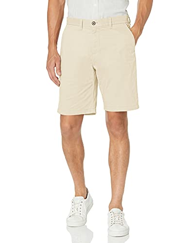 Tommy Hilfiger Men's Casual Stretch Chino Shorts, Sand Khaki, 33