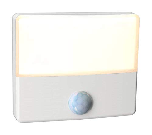 Westek Senti LED Motion Sensor Night Light – Indoor Plug-in Dusk/Dawn Automatic Night Light – Illuminate Dark Areas of Your Home, Warm Glow, Energy Efficient, Ultra-Slim, Cool-Touch – 2 Lumens