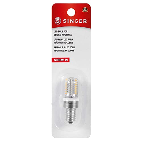 SINGER Screw-In LED Light Bulb, Clear, 1 Count (Pack of 1)