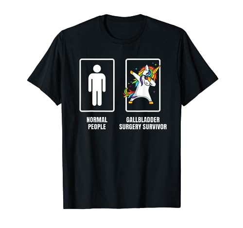 Dabbing Unicorn Gallbladder Surgery Survivor Recovery Gift T-Shirt