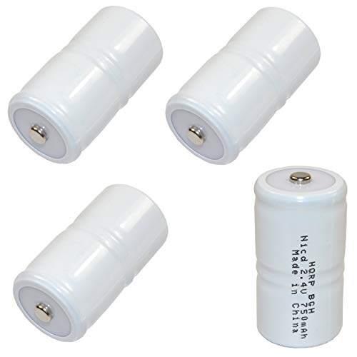 HQRP 4-Pack Battery Compatible with TIF8800, TIF8800A, TIF8806, TIF8806A, TIF8850, TIF8900-A Combustible Gas Detector Meter Test Equipment, NP-5459, NP5459 Robinair