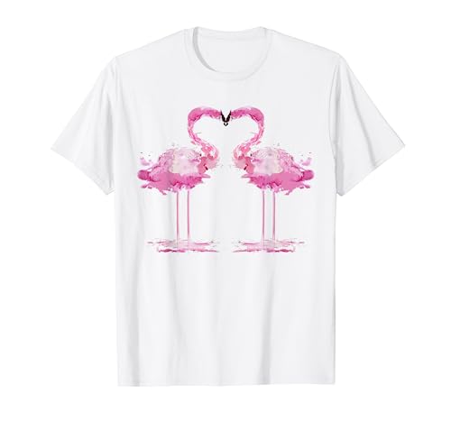 PINK FLAMINGO Watercolor Shirt | Bird Painter Tee Gift