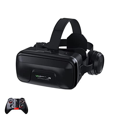 VR 10.0 Helmet 3D Glasses Virtual Reality Casque for Smartphone Smart Phone Goggles Headset Compatible for Viar Video Game Binoculars (Color : with Box 054 Remote)