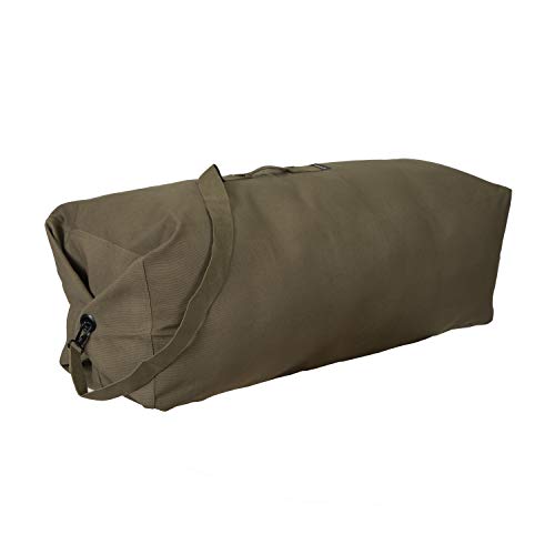 Stansport Top Load Canvas Deluxe Duffel Bag - O.D. Green (1205)