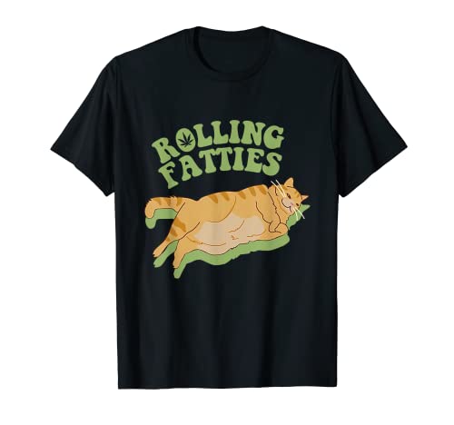 Vintage Rolling Fatties Cat Retro Kitty Kitten Meow MenWomen T-Shirt