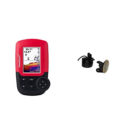 HawkEye Fishtrax 1C Fish Finder Bundle with Transducer Mount