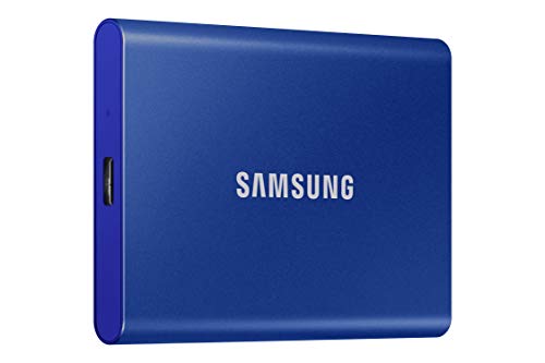 SAMSUNG SSD T7 Portable External Solid State Drive 2TB, USB 3.2 Gen 2, Reliable Storage for Gaming, Students, Professionals, MU-PC2T0H/AM, Blue