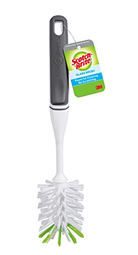 Scotch-Brite Glass and Water Bottle Brush, Long-Lasting Bristles, Safe On Multiple Types Of Water Bottles, Vases, And More