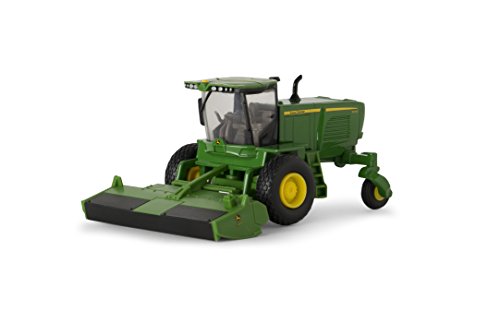 ERTL John Deere W260 Windrower Tractor Toy Replica - 1:64 Scale - Die-Cast Metal and Durable Plastic - Collectible Farm Toys - Ages 3 Years and Up, Green