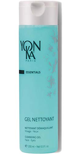 Yonka Gel Face Cleanser, Gentle Foaming Face Wash and Makeup Remover, Natural Plant-Based Formula to Purify Pores and Balance Skins pH, Acne Prone and Oily Skin, Paraben-Free, 6.8 Fl Oz