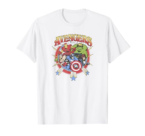 Marvel Avengers Group Shot Action Heroes T-Shirt