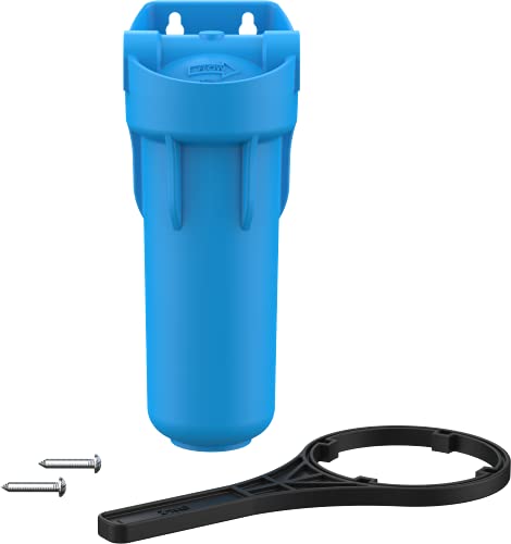 Pentair OMNIFilter OB1 Filter Housing, 10' Standard Opaque Sump Water Filter Housing with Integral Mounting Bracket and 3/4' NPT Inlet, Includes Housing, Mounting Screws and Wrench, Blue