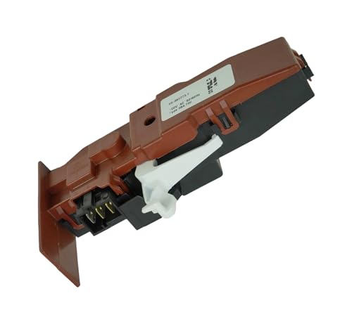 WH10X20821 Washer Door Lock Switch Replacement Part EG-380773.1 fit for GE Hotpoint Bosch 00648526, WH01X20823, GFWH1200H0WW, GFWS1700H1WW, GFW400SCK0WW, WFVC540SUC, WFVC5440UC, WFVC8440UC