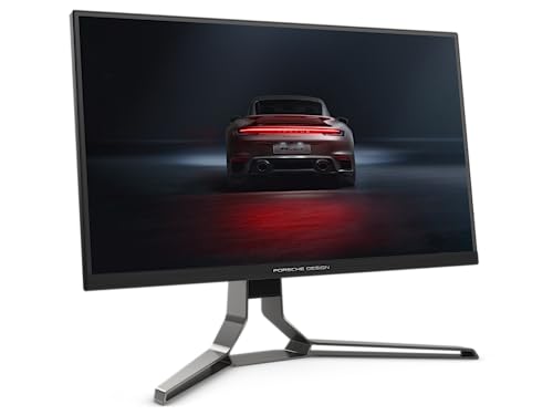 AOC Porsche Design Agon PRO PD32M 32' Gaming Monitor, 4K UHD 3840x2160,144Hz 1ms, DisplayHDR 1400, MiniLED Backlight, Xbox PS5 Switch, Height Adjustable Stand,Black